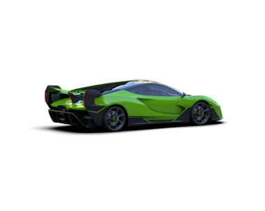 Yeşil spor araba. vektör illüstrasyonu