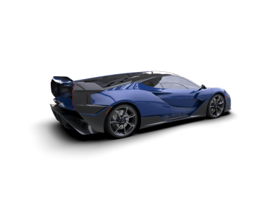 Karanlık bir arka planda modern spor araba. 3d illüstrasyon