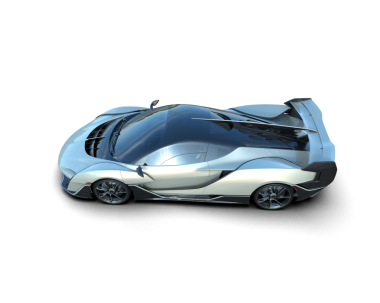 Modern araba. 3d oluşturma.