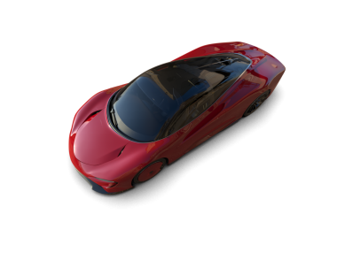 modern kırmızı araba siyah arkaplanda izole edildi.