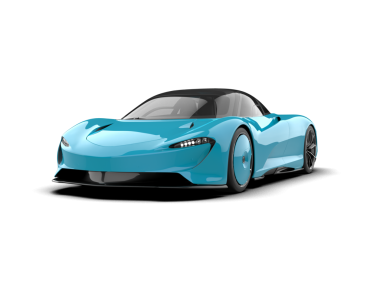Mavi modern spor araba. vektör illüstrasyonu.
