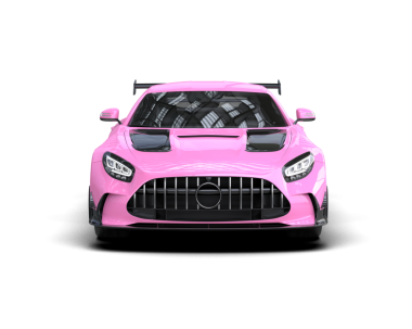 Pembe modern araba arka planda izole