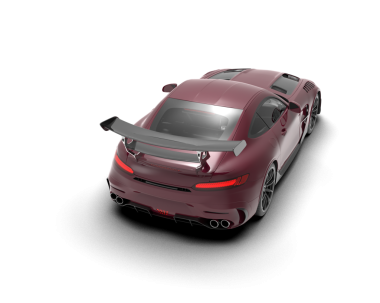 Bir markanın 3 boyutlu görüntülemesi - daha az genel SUV arabası beyaz arka planda izole edildi