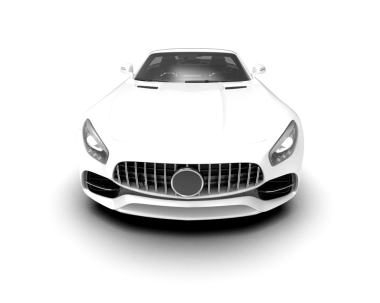 lüks modern beyaz araba.