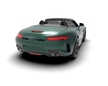 modern lüks yeşil araba - yan görünüm