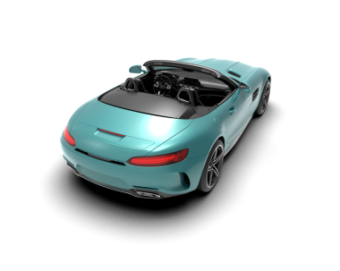 Gerçekçi araba beyaz üzerine izole