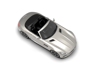 Modern lüks araba beyaz arka planda izole edilmiş 3 boyutlu görüntüleme - 3 boyutlu