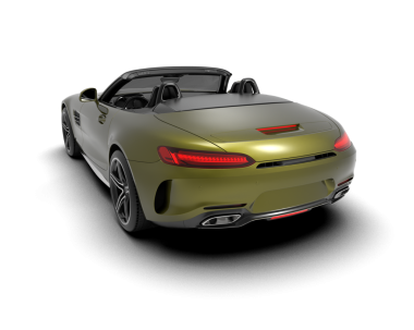 Beyaz arka planda izole edilmiş modern lüks araba. 3d oluşturma