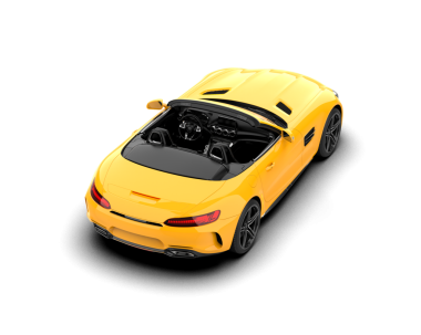 Arka planda izole edilmiş gerçekçi bir araba. 3d oluşturma