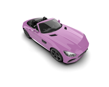 Pembe spor araba. 3 Boyutlu Hazırlama.