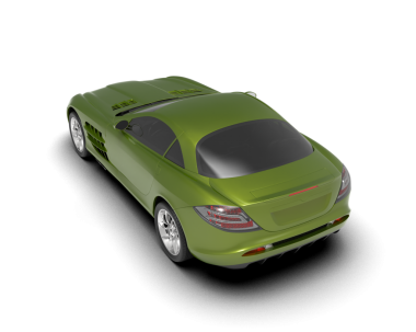 beyaz arka planda modern lüks araba 3 d illüstrasyon