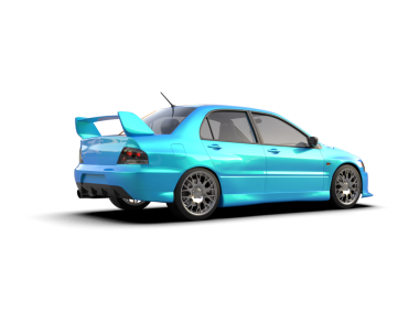 Daha az genel bir konsept arabanın 3 boyutlu çizimi