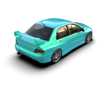 Siyah arka planda modern araba