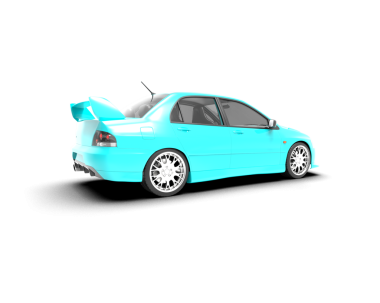 modern otomobil 3 boyutlu resimleme