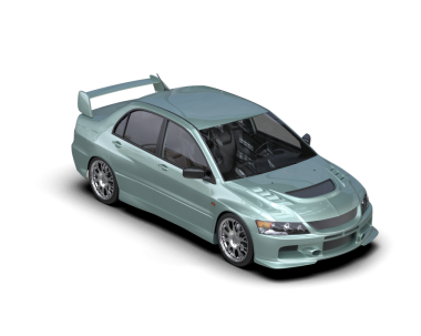 Daha az jenerik bir konsept arabanın 3 boyutlu çizimi