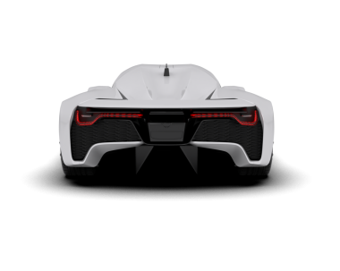 modern araba arka görünümü