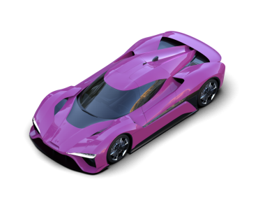 Daha az genel bir konsept arabanın 3 boyutlu çizimi