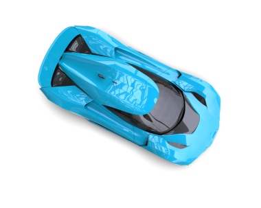 Mavi kaykay beyaz arka planda izole edildi.