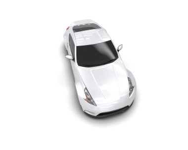 beyaz araba beyaz zemin üzerine izole