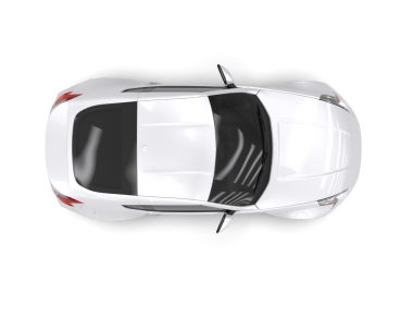 modern araba beyaz arkaplanda izole edildi