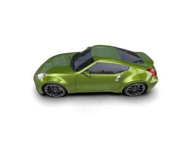 beyaz arka planda modern spor araba