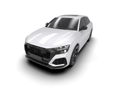 Gerçekçi bir araba. 3D gerçekçi illüstrasyon