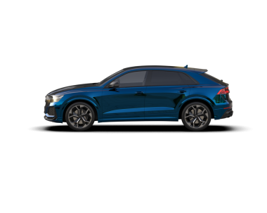 Mavi araba arka planda izole edilmiş. 3D görüntüleme - illüstrasyon