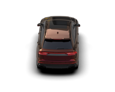 Beyaz arka planda modern bir cip arabası. 3d oluşturma