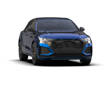 Modern mavi spor araba siyah arka planda izole edilmiş. 3d oluşturma