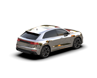 Beyaz arka planda 3 boyutlu araba..