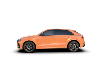 Arka planda lüks bir araba var. 3d illüstrasyon - illüstrasyon