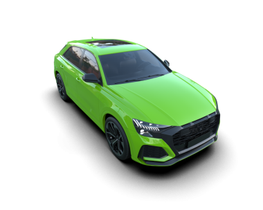 araba yeşili modern şehir arkaplanı.