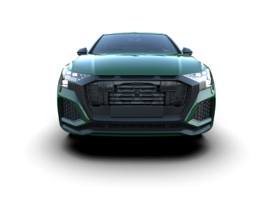 Stüdyo ortamında markasız bir SUV 'un 3 boyutlu çizimi