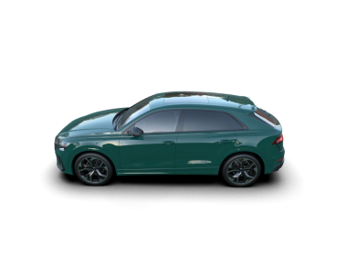 Beyaz arkaplanda yeşil bir araba