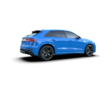 Arka planda lüks bir araba var. 3D görüntüleme - illüstrasyon