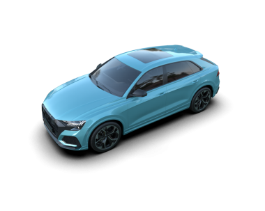 Arka planda lüks bir araba var. 3d illüstrasyon.