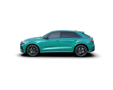 Arka planda lüks bir araba var. 3D görüntüleme - illüstrasyon