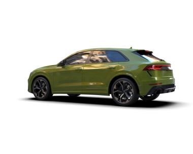 beyaz zemin üzerinde modern araba 3 boyutlu çizim - illüstrasyon