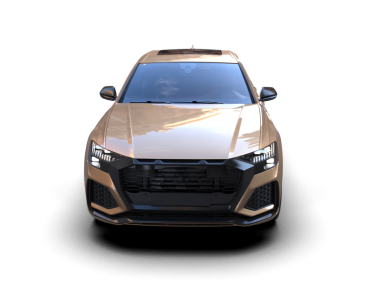 Güzel bir ışığı olan lüks bir araba..