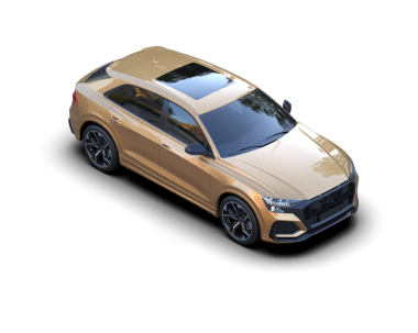 Siyah arka planda modern lüks bir araba. 3d oluşturma