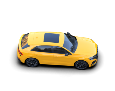 sarı modern kompakt araba