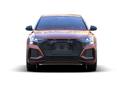 Beyaz arka planda modern SUV. 3d oluşturma