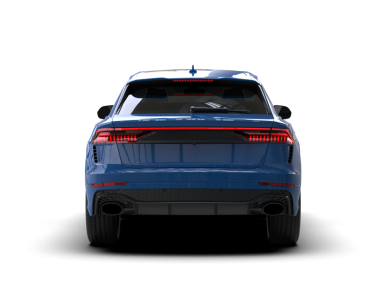 mavi modern SUV - arka plan