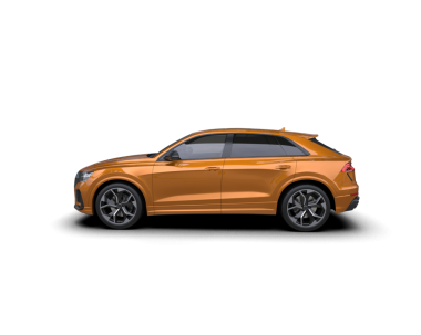 beyaz arka planda modern turuncu araba