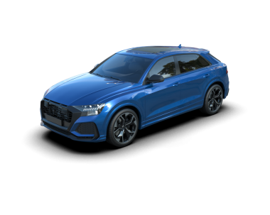 Modern mavi araba. 3d oluşturma