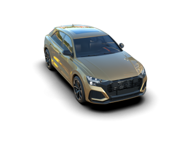 Modern araba arka planda izole edilmiş. d oluşturma