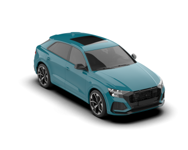 - Araba. Modern araba. Beyaz bir arka planda izole edilmiş. 3d illüstrasyon.