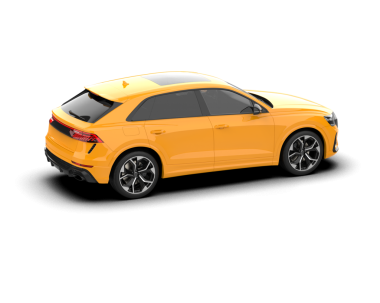 modern turuncu araba.