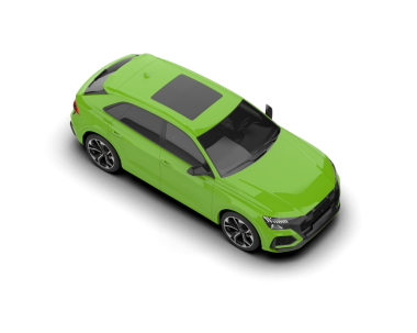 Modern araba beyazda izole edilmiş. 3d oluşturma