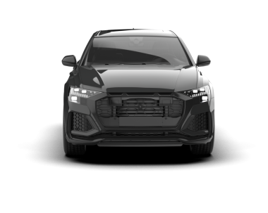 Siyah modern araba beyaz arka planda izole edildi. 3 boyutlu görüntüleme